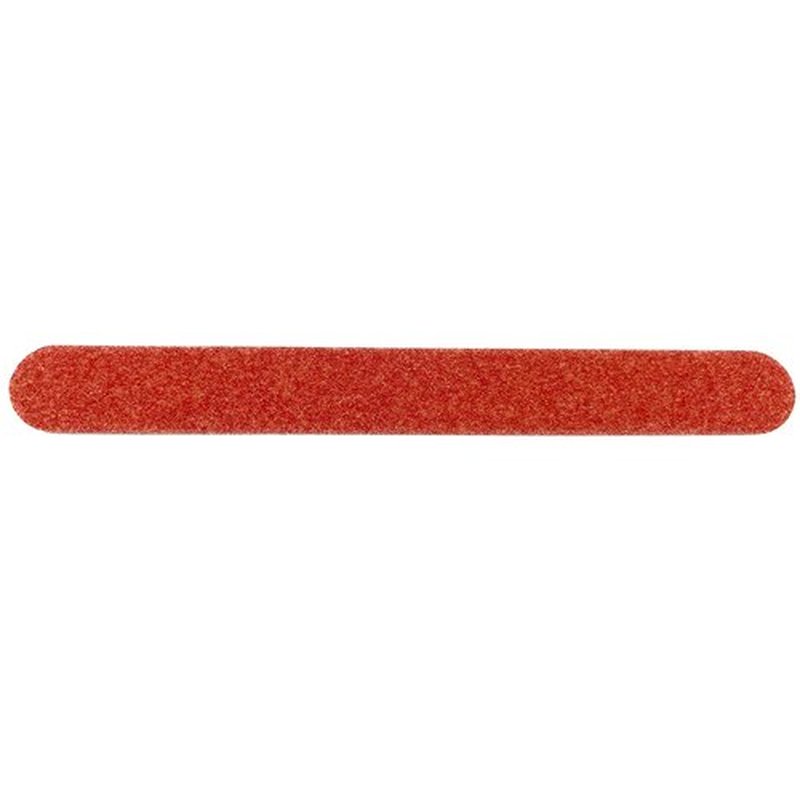 Soft Touch Nail File, Extra Coarse 80 Grit, Durable Red Mylar, for Acrylic Nails, 7 Inch - 25 Piece