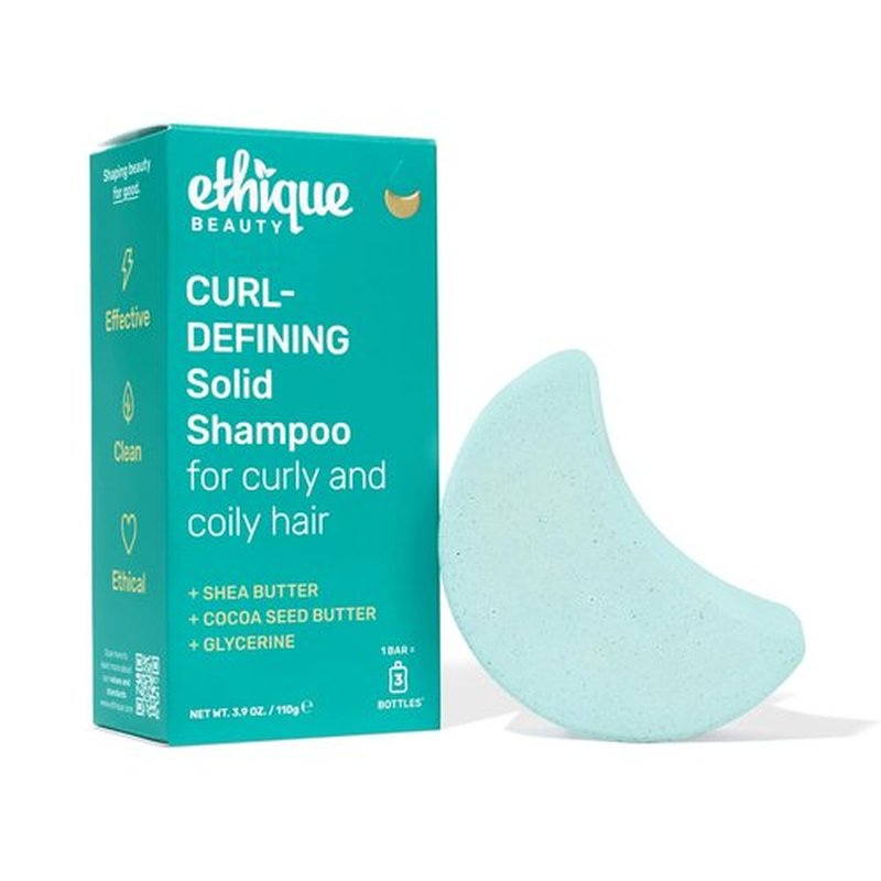 Ethique Curl-Defining Shampoo Bar - Plastic-Free, Vegan & Cruelty-Free | 3.88 oz - Professor Curl