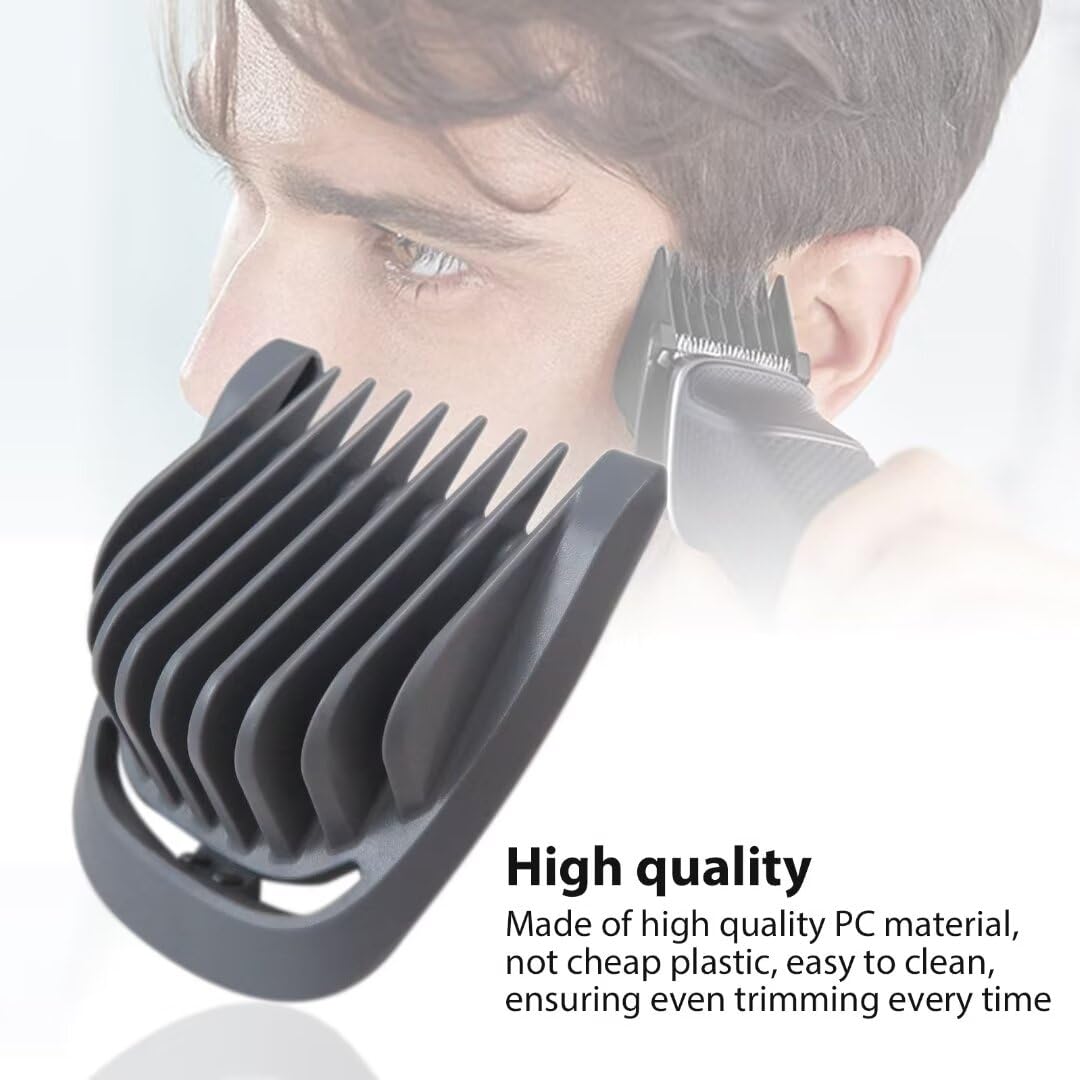 Beard Stubble Blade Guards for Philips Norelco Multigroom Trimmer - New Guide Comb Set for Models 3000, 5000, 7000, BT5511, MG3750, MG3760, MG5700, MG5750, MG5760, MG7750, MG7770, MG7790, MG7791