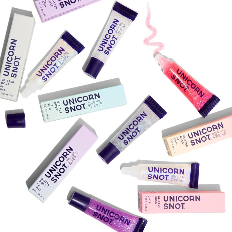 Unicorn Snot Holographic Glitter Lip Gloss - Sparkly Vegan & Cruelty-Free Shine | 0.37 fl oz (Flamingo Pink)