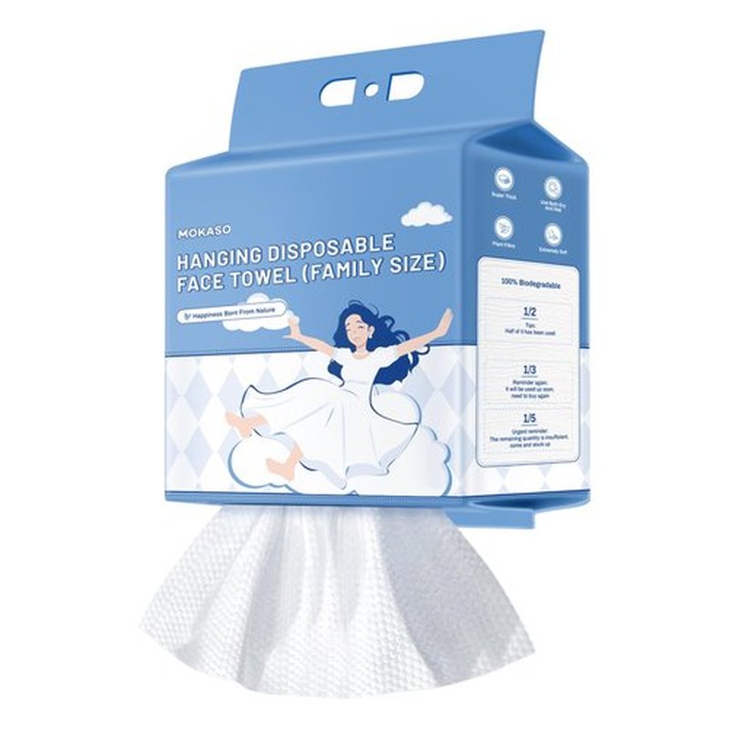 130 Count Disposable Face Towel, Clean Facial Wash Cloth Ultra Soft & Thick Cloth for Sensitive and All Skin Types for Skin Care Make-up Wipes Face Wipes and Facial Cleansing (1 pack)