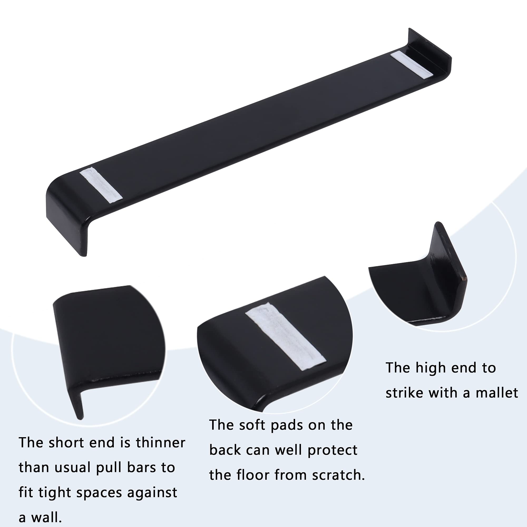 Updated Version Pull Bar for Laminate Plank, Vinyl Plank and Wood Flooring Installation,Pro Laminate Flooring Pull Bar 13inch