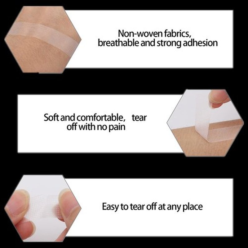 BTYMS 20 Rolls PE Micropore Medical Tape for Individual Eyelash Extension, White, 0.5 inch x 10 Yards