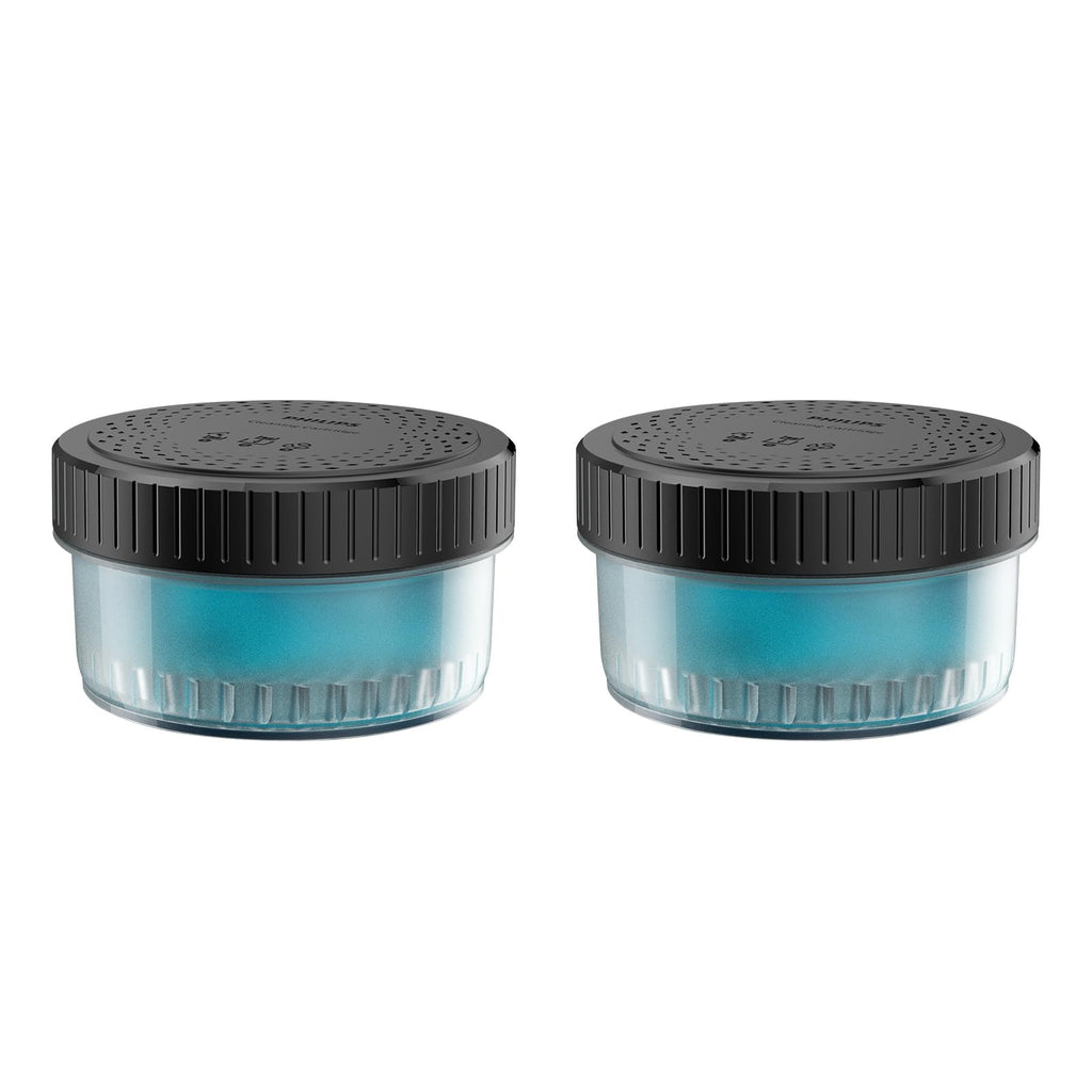 Norelco Philips Quick Clean Pod Cartridge, Easy Cleaning of Your Electric Shaver, Alcohol Free and Skin Friendly Formula, 2 Pack, Model CC12/52