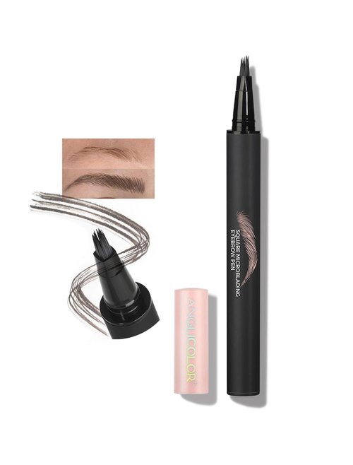 Anglicolor Microblading Eyebrow Pen Easy To Use,Eyebrow Pen Natural,Eyebrow Brush PenTo Hair-Like Strokes, Long-Lasting,Quick Drying,Outlining Filling Eyebrow Makeup (01)