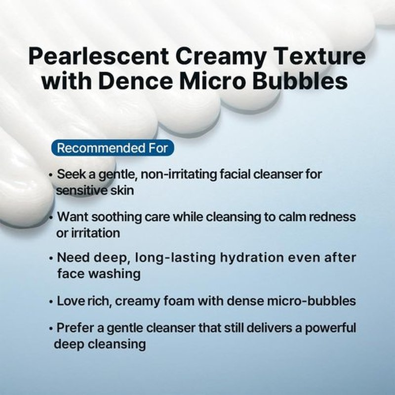 DearMYDEW HYCICA Soothing Gentle Cleansing Foam | Low pH 5.5 Cleanser for Sensitive Skin, Calming Hydrating Cica Face Wash & Barrier Care, Centella, Ultra-Low Molecular HA, Korean Skincare, 5.07 fl oz