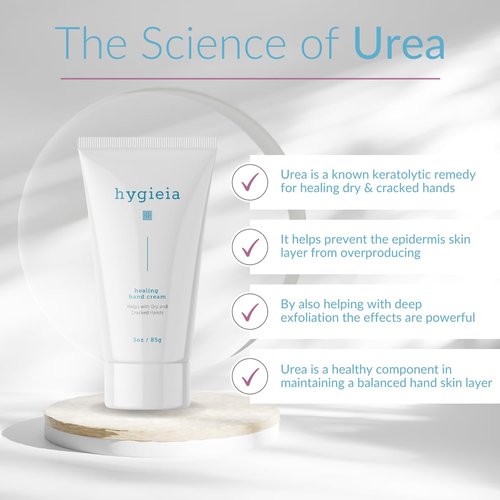 Hygieia + Crepey Hand Repair Cream – Day & Night Care for Dry, Thin, Cracked Hands – Shea Butter & Aloe – Deeply Nourishing, Non-Greasy, Fast Absorbing Anti-Aging Cream, 3oz (3 Pack)