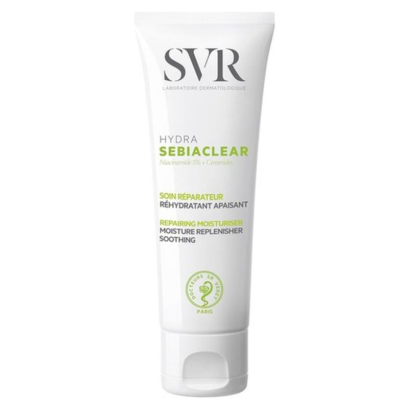 SVR Sebiaclear Moisturizing Face Cream - Soothing Formula with Niacinamide & Hyaluronic Acid for Oily Sensitive Skin | 1.4 oz