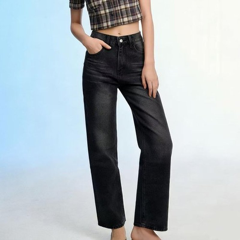 Skiennix Wide Leg Jeans - High Waisted Vintage Denim Pants for Women | Casual Summer Style