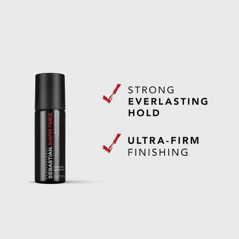 Sebastian Professional Shaper Fierce Hairspray - Ultra-Firm Hold | Humidity Resistant | Ideal for All Hair Types