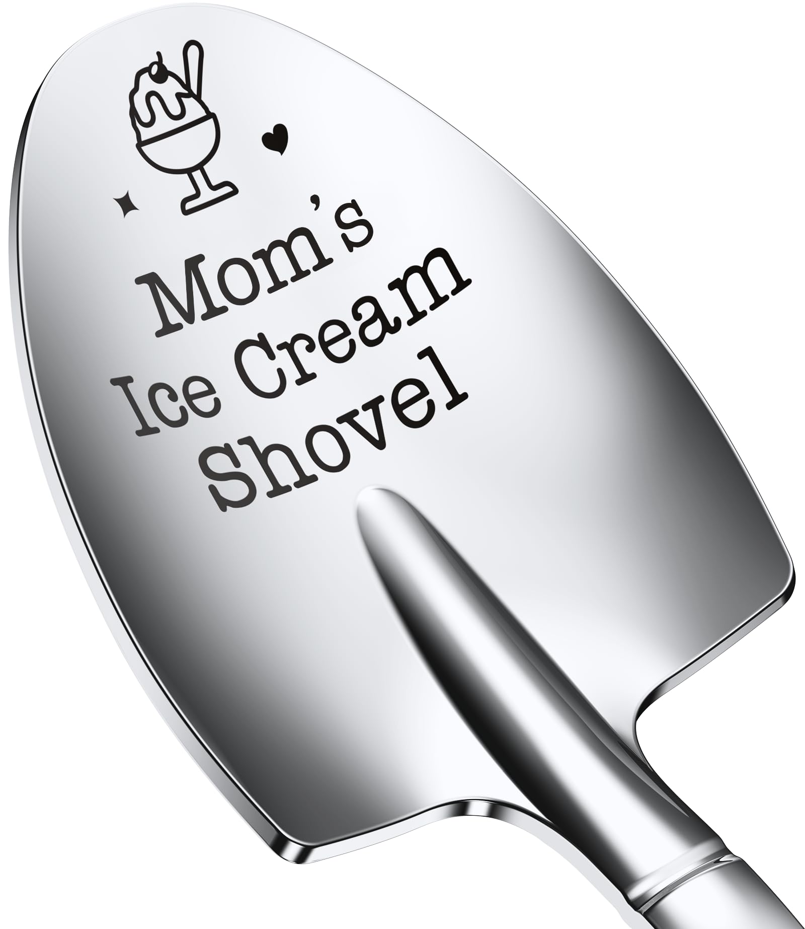 Mothers Day Gifts for Mom,Large Moms Ice Cream Shovel,Icecream Scoop Stainless Steel,Anniversary Birthday Mothers Day Gifts for Wife Daughter Sister Women Her (Mom's Ice Cream Shovel, Large)