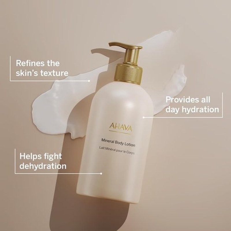 AHAVA Dead Sea Water Mineral Body Lotion - Hydrating Daily Moisturizer with Osmoter & Botanical Extracts