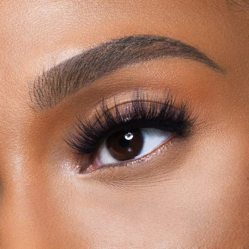 Juvia's Place Nubian Eyelashes Biba - Eyelash Extension for Day or Night Use, Vegan Mink Lashes, Cruelty-Free Fluffy Lashes, Reusable Adhesive Eyelashes, Matte Black Mink Eyelashes Natural Look