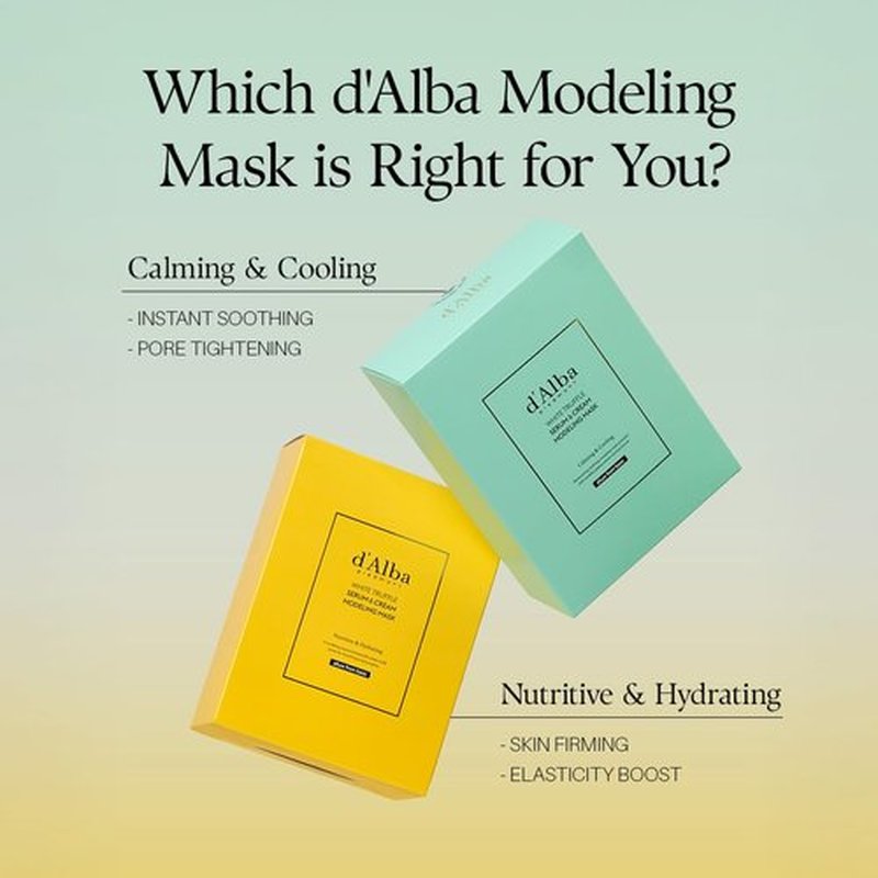 d'alba Piedmont White Truffle Serum & Cream Modeling Mask (Nutritive/Hydrating)