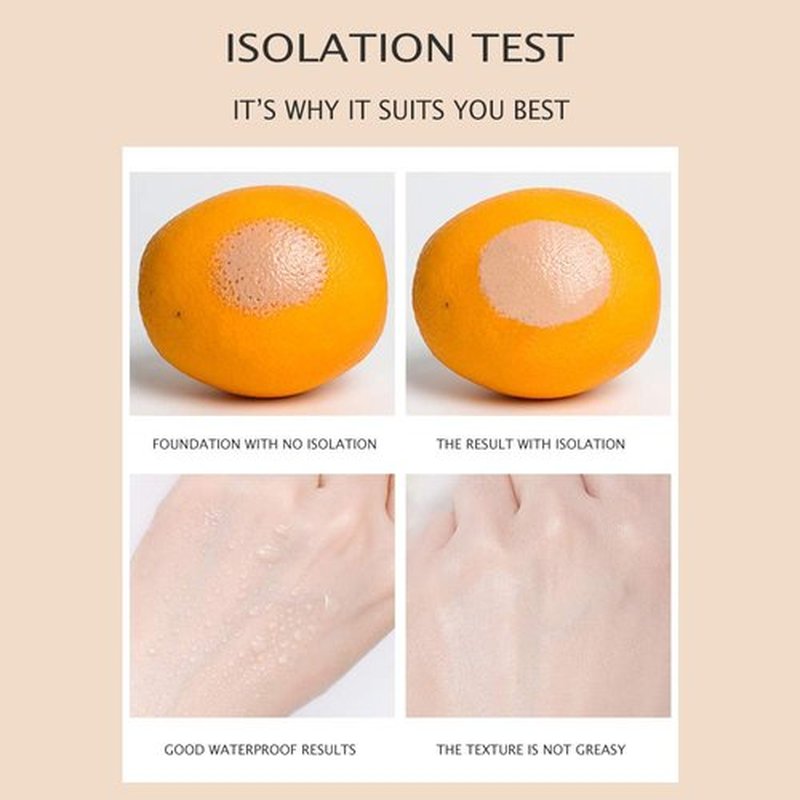 JOMTAM Contour Multi-Color Pink Green Purple Isolation Waterproof Natural Makeup Protection Hydration Oil Balance Moisturizing 40g