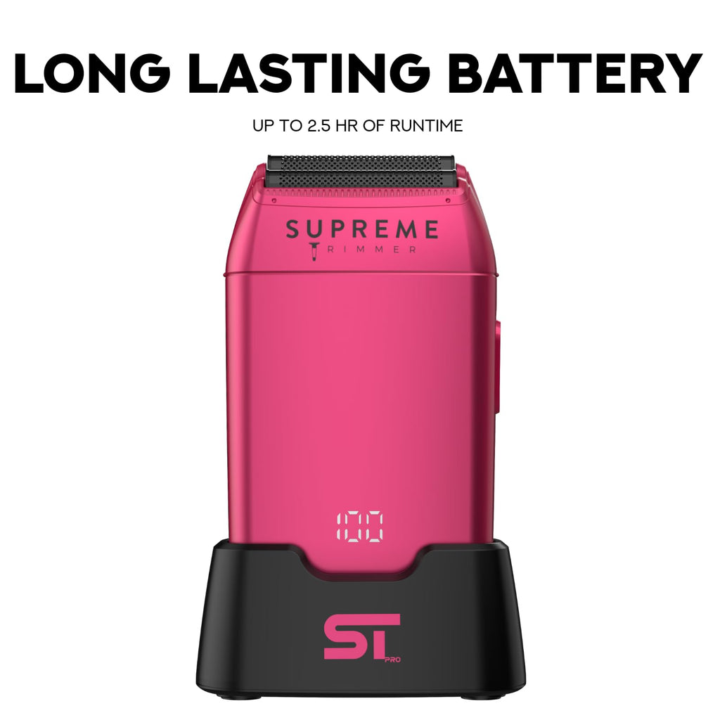Supreme Trimmer Crunch STF602 – Waterproof Double Foil Shaver for Men | 150 Min Runtime, Wet/Dry Cordless & Corded Electric Razor | Hypoallergenic Foils for Face, Head & Stubble