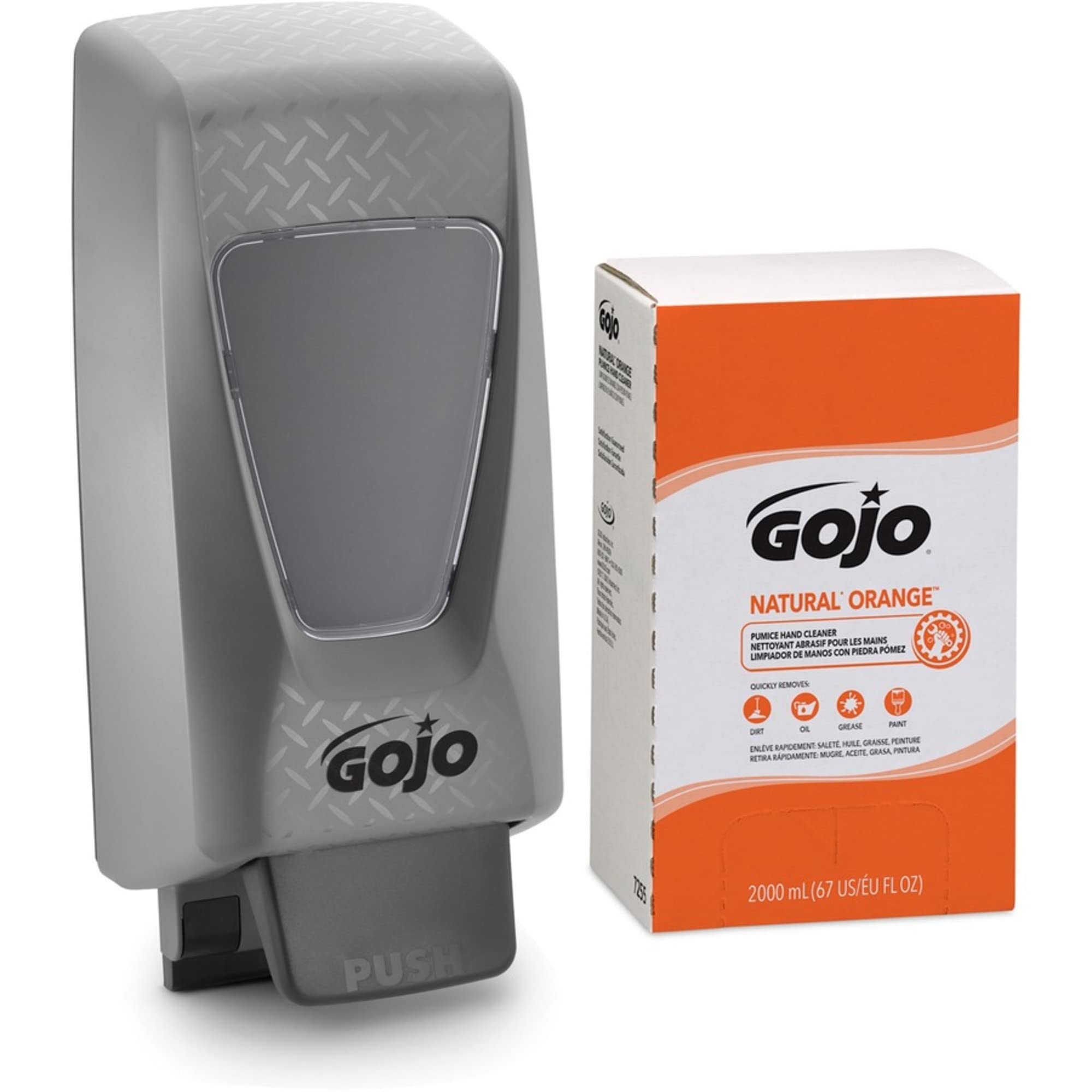 GOJO Natural Orange Pumice Hand Cleaner, 2000 mL, Quick Acting Lotion, Refill PRO TDX Dispenser, Pack of 4