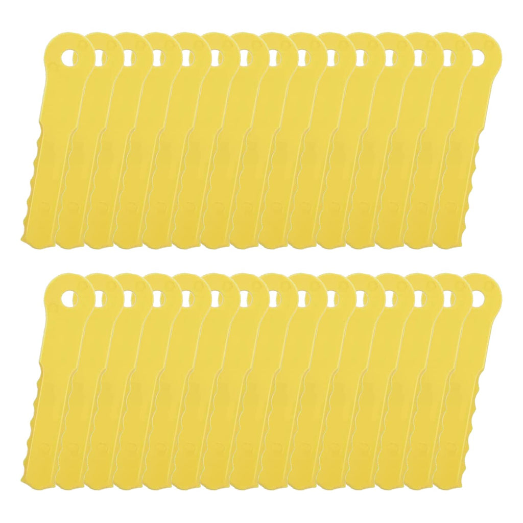 Cilivo 70289A Replacement Head Blades Compatible with Weed Warrior 14867B Push-N-Load 3-Blade Trimmer Head and Pivotrim Hybrid 2-N-1 Head(30Pack)