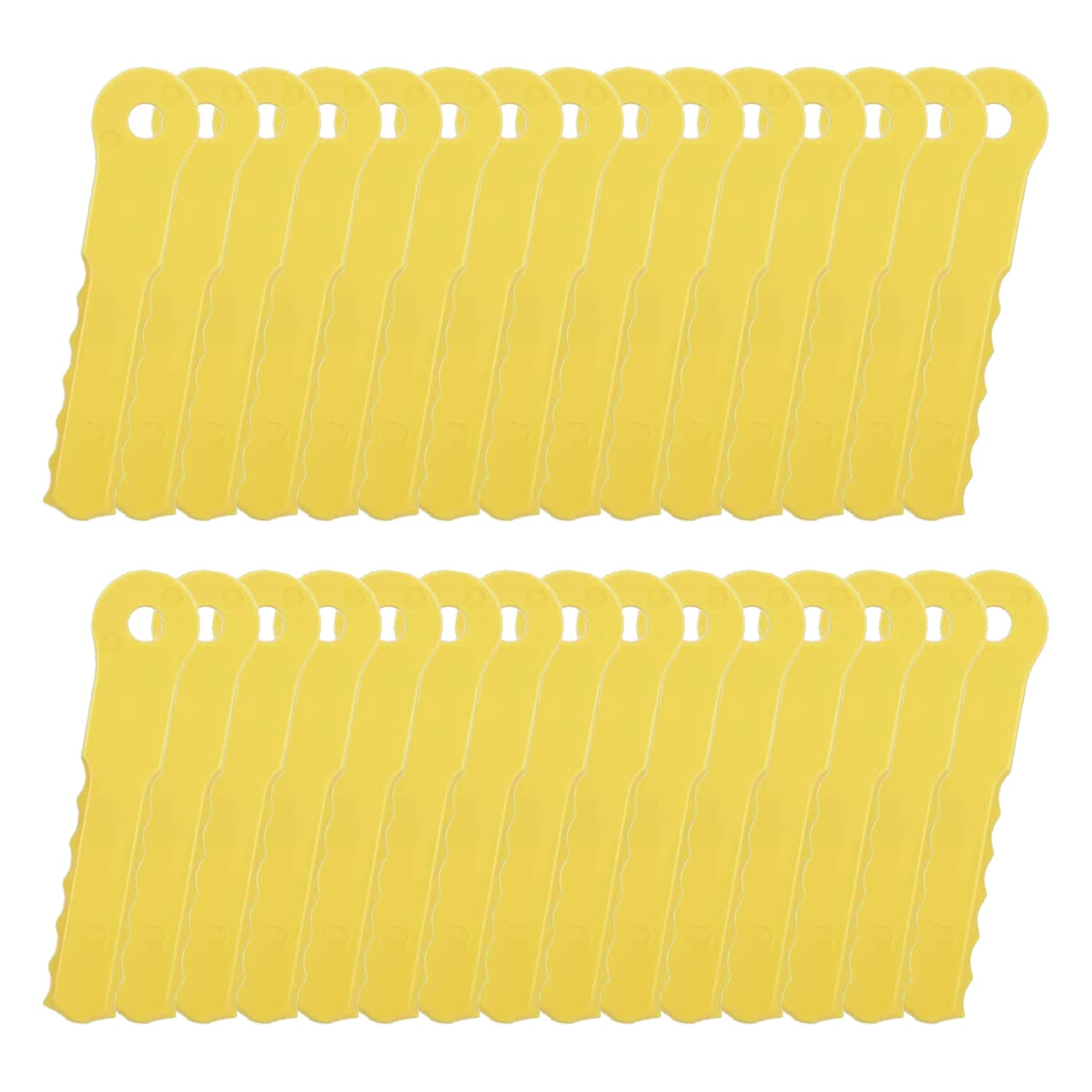 Cilivo 70289A Replacement Head Blades Compatible with Weed Warrior 14867B Push-N-Load 3-Blade Trimmer Head and Pivotrim Hybrid 2-N-1 Head(30Pack)