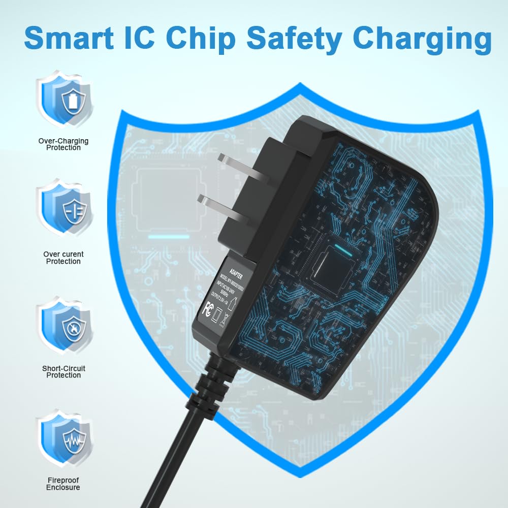 8V 100mA Quick Charger for Philips Norelco HQ840 Multigroom Series MG3750 MG3750/50 MG3750/10 MG3750/60 MG3760 MG3760/50 Trimmer Adapter Power Supply Cord for Philips