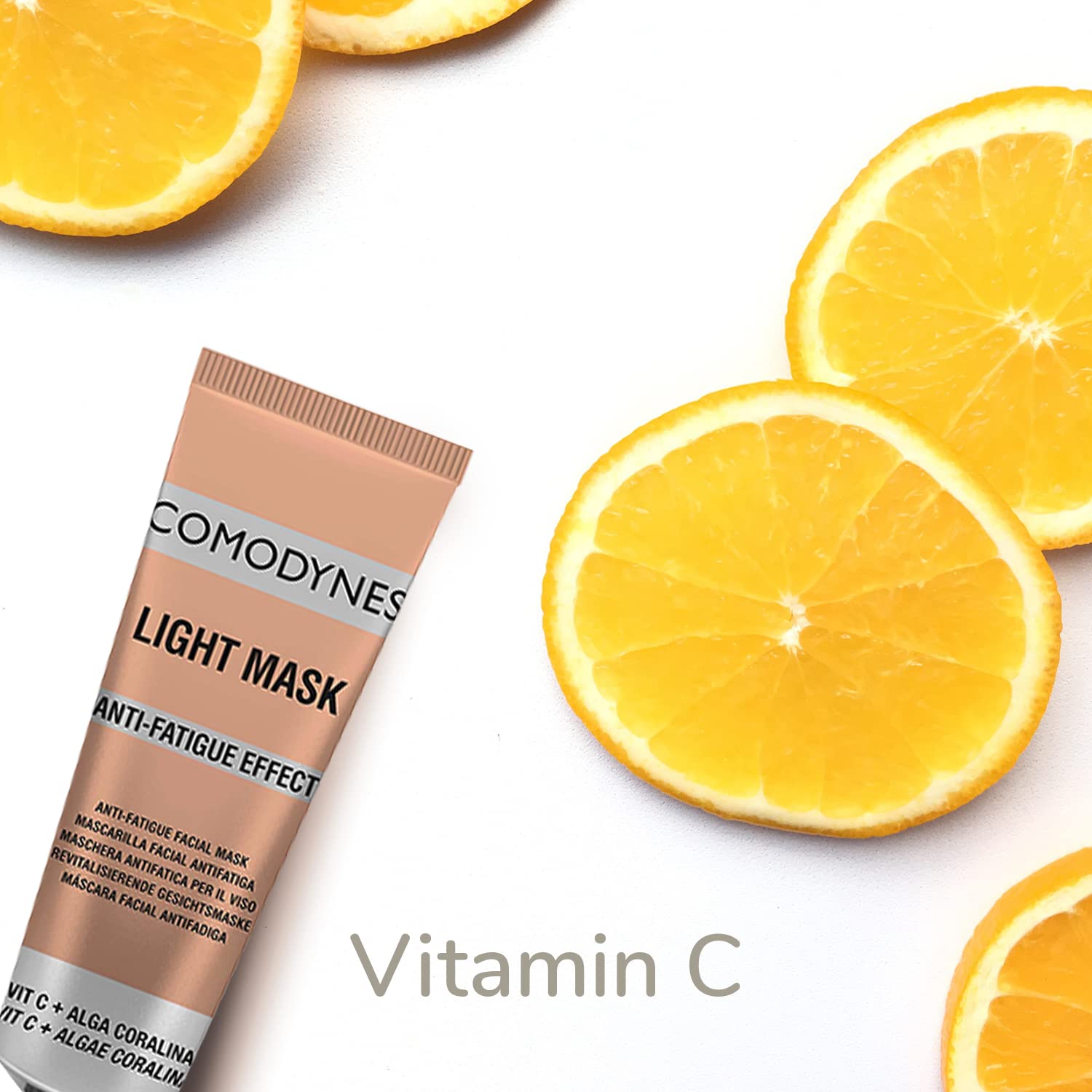 COMODYNES Light Mask C Vit. Energizing Facial Mask – Tired And Devitalized Skin – Restore The Balance Of The Skin - Vitamin C - Coral Seaweed
