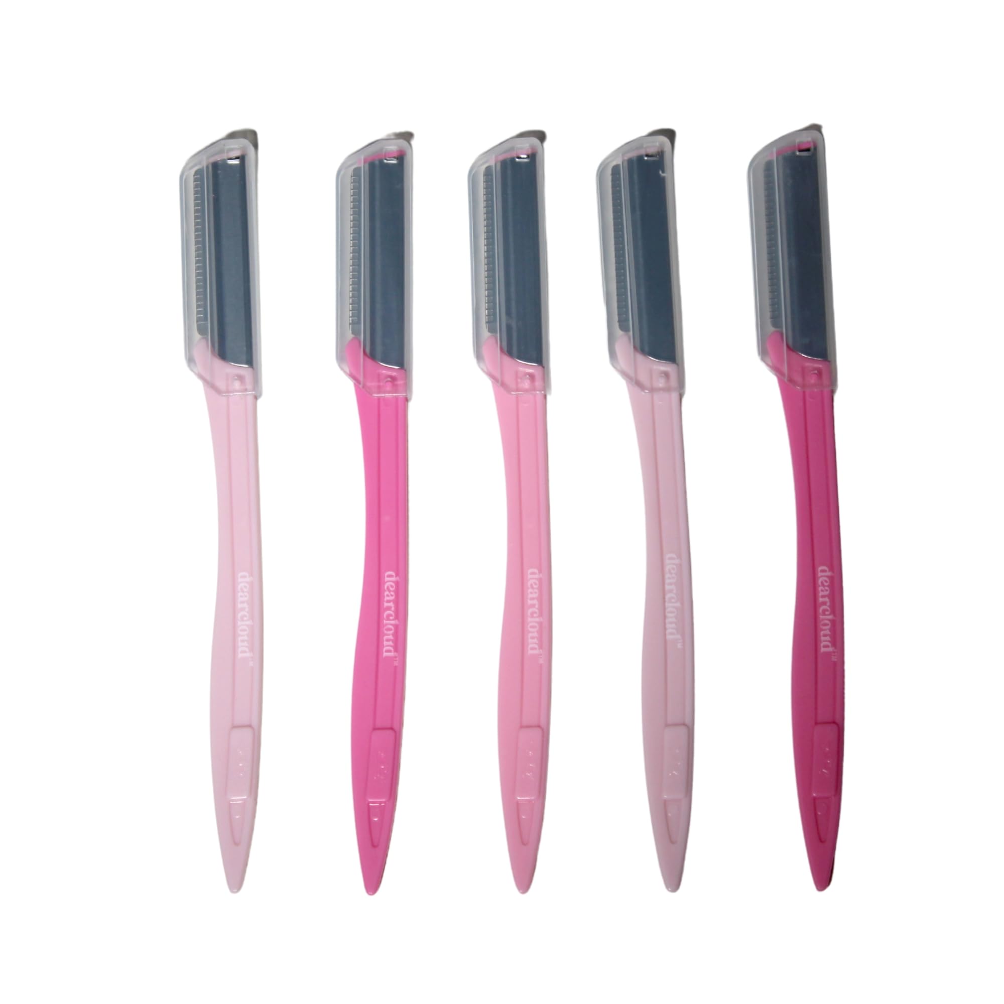 dearcloud Dermaplaning Razor Set of 6 – Straight-Edge (Pretty in Pink)