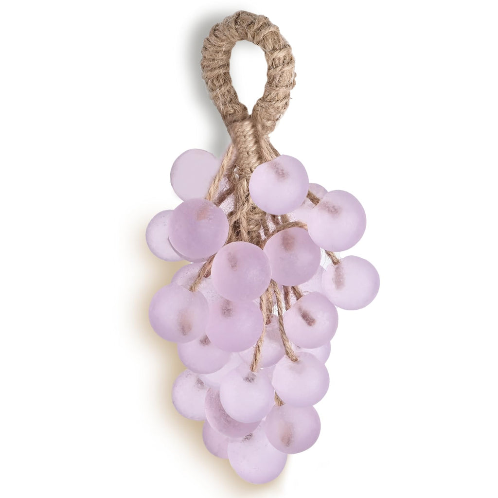KYDA Purple Grape Soap on a Rope, Cold Process Bath Soap, Handmade Grapes Cluster Shaped Soaps, Decorative & Aromatic Artisan Bar for Hand Wash, Bath, Refresh Air, Handmade Soap