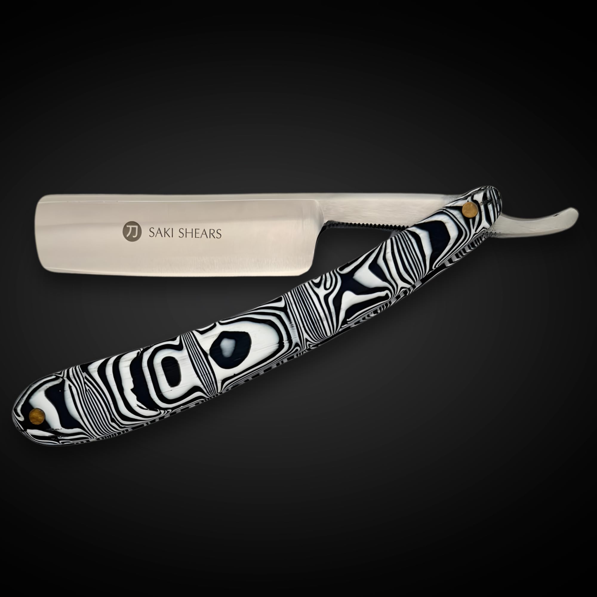 Shaving Straight Edge Razor from Saki Shears (Black)