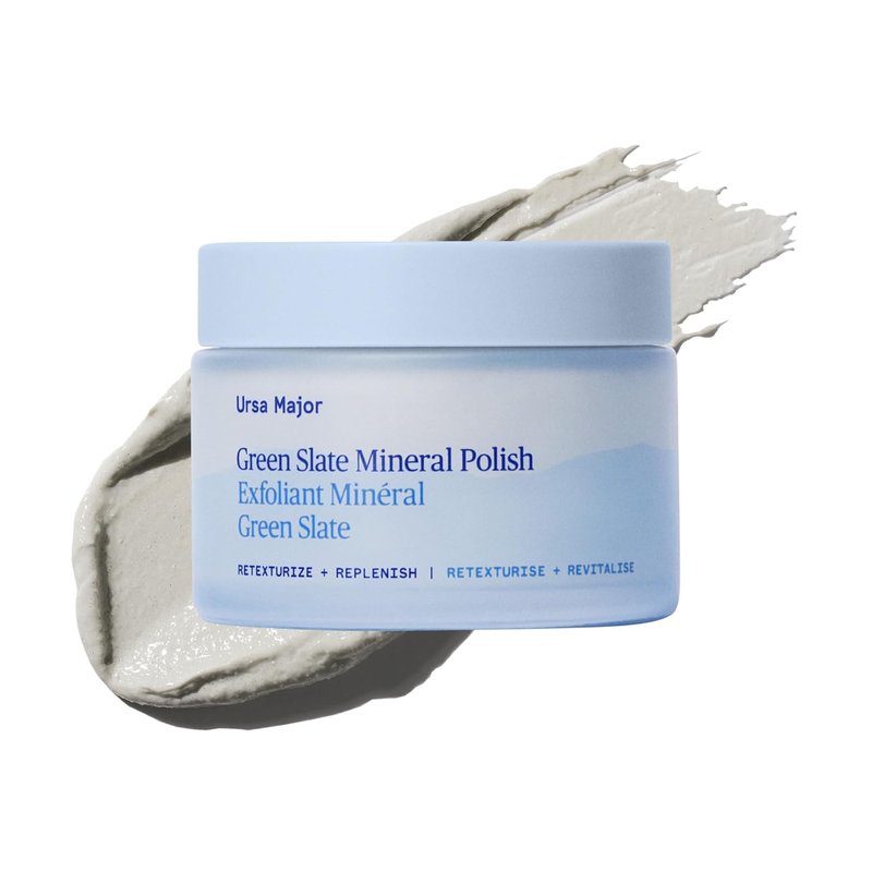 Ursa Major Green Slate Mineral Polish - Exfoliate & Brighten Dull Skin | Vegan & Cruelty-Free | 3.88oz