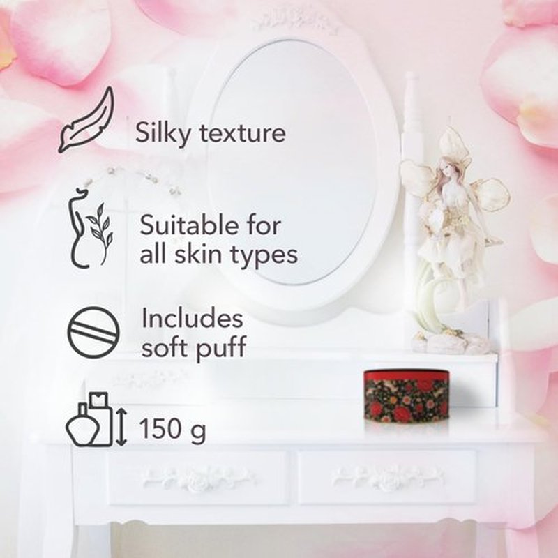 Maja Perfumed Talcum Powder - Soothes & Softens Skin, Keeps You Dry | 5.3 Oz Fragrance Dusting Powder