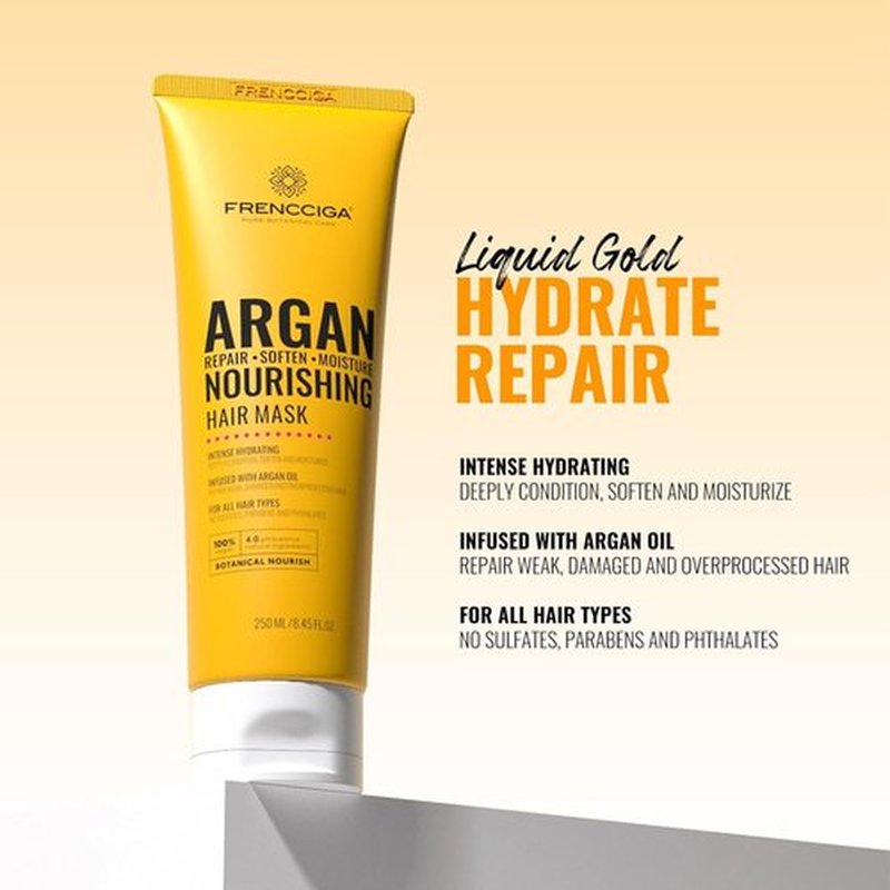Moroccan Oil Hair Mask - Deep Moisturizing Conditioner Restores Elasticity & Adds Shine | 8.45 FL.OZ