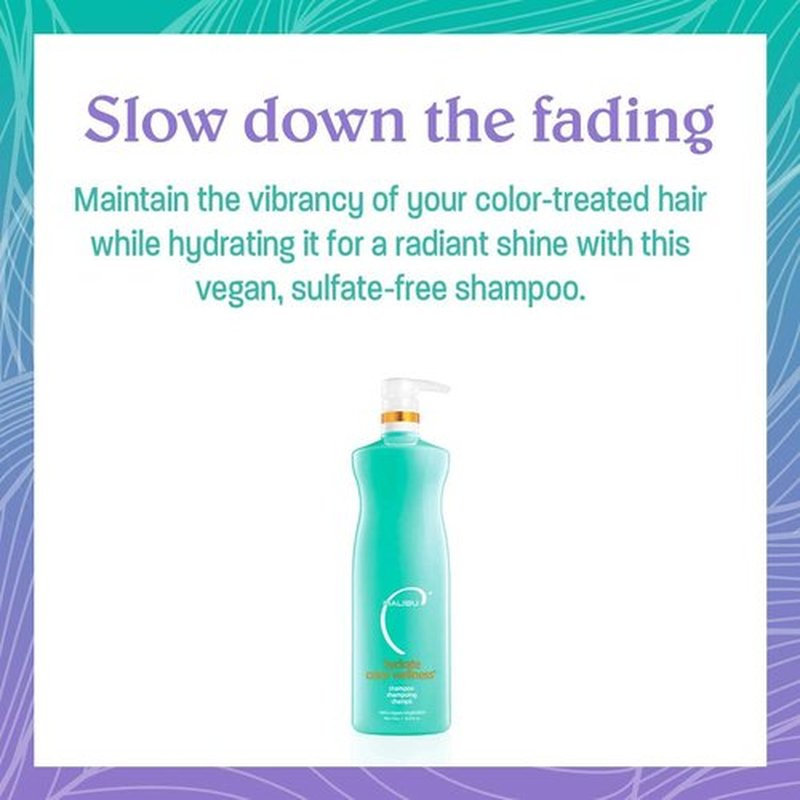 Malibu C Hydrate Color Wellness Shampoo - Sulfate-Free Formula for Color-Treated Hair | 33.8 oz
