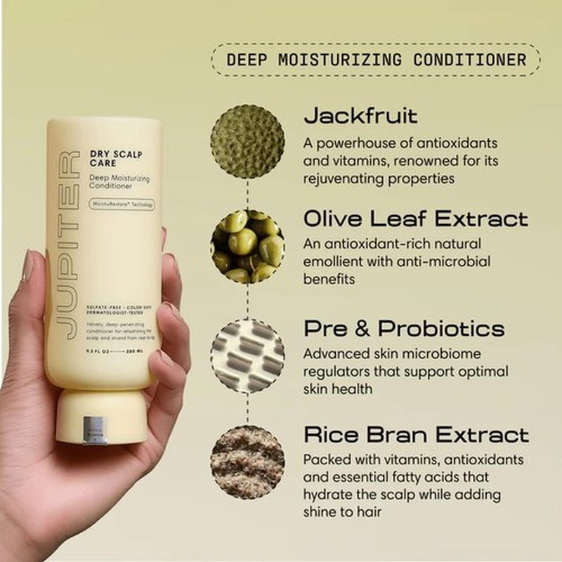 Jupiter Hydrating Shampoo & Conditioner Set - Moisturizing Daily Hair Care | Color-Safe, Sulfate-Free, 14 fl. oz. Each