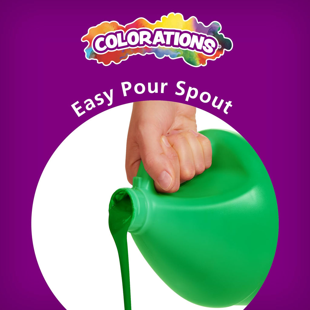 Colorations Paraben-Free Washable Red Tempera Paint for Kids, 1 Gallon