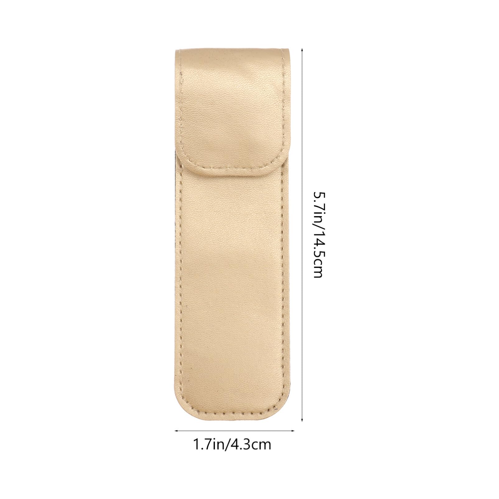 Beaupretty Pu Leather Tweezer Protective Case for Eyelash Grafting Shockproof Travel Storage Sleeve with Smooth Surface Lightweight 5.70X1.69X0.19In Portable Eyelash Tweezers Cover