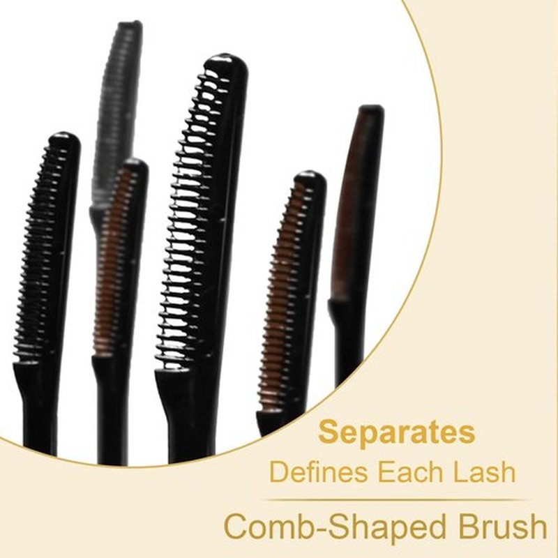 Regine Switzerland Brown Mascara Primer - Lengthening Formula for Fine, Short Lashes | Quick-Dry, Waterproof, Clump-Free Comb Brush