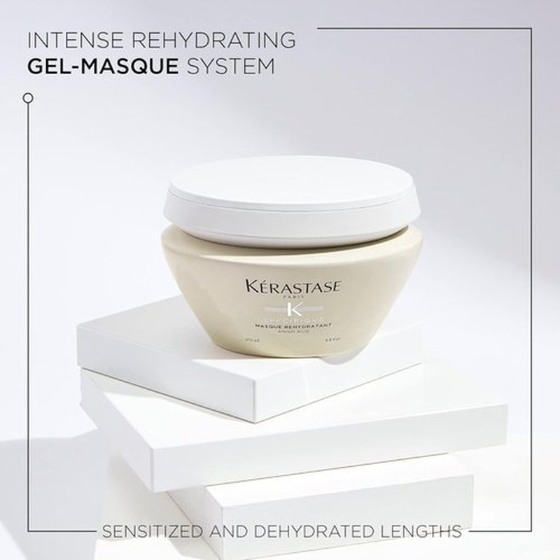 Kerastase Specifique Rehydratant Hair Mask - Hydration Rebalance for Sensitive, Dry Hair | 6.8 Fl Oz