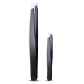 LePinko 2PCS Tweezers Set for Women and Men, Precision Tweezer kit for Ingrown hair, Facial Hairs, Chin Hair, and Splinter Removal, Professional Eyebrow Plucker Tweezers, Black