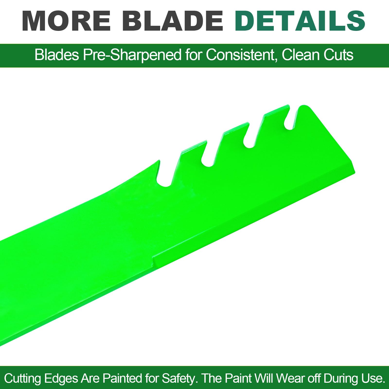 JSXDNWYJ Mower Mulching Blades for S Cag F erris 61" 481708 481712 482787 482879 48111 1520842 5101755 Hus qvarna 539101733 (3 Pack)