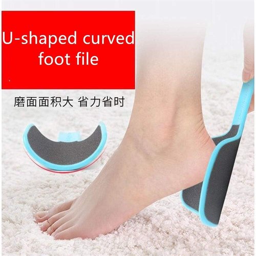 CHIYUYISEN Curved Foot File U-Shaped Design,Foot Pedicure Kit Foot Rasp Exfoliating Scrub Rub Board Double-Sided Dead Skin Calluses Removal Pedicure ，3 Colors