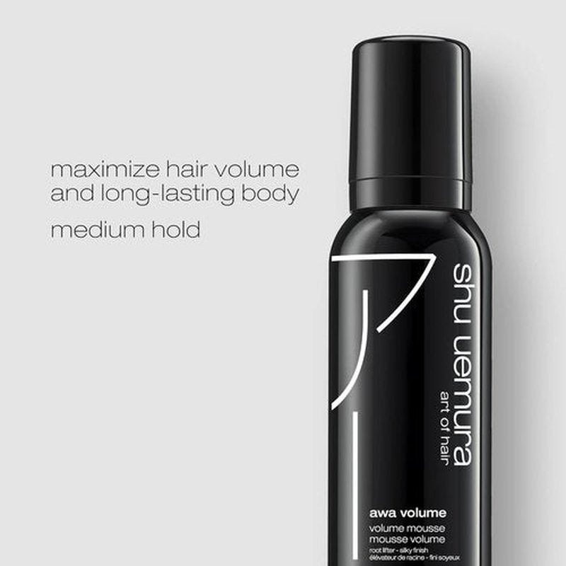 Shu Uemura Art of Hair Awa Volume Mousse - Maximum Volume & Flexible Control for Fine Hair, 5 Fl Oz