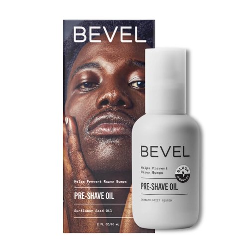 Bevel Pre Shave Oil - Soften Hair & Protect Skin from Irritation | 2 Fl Oz with Castor & Olive Oil
