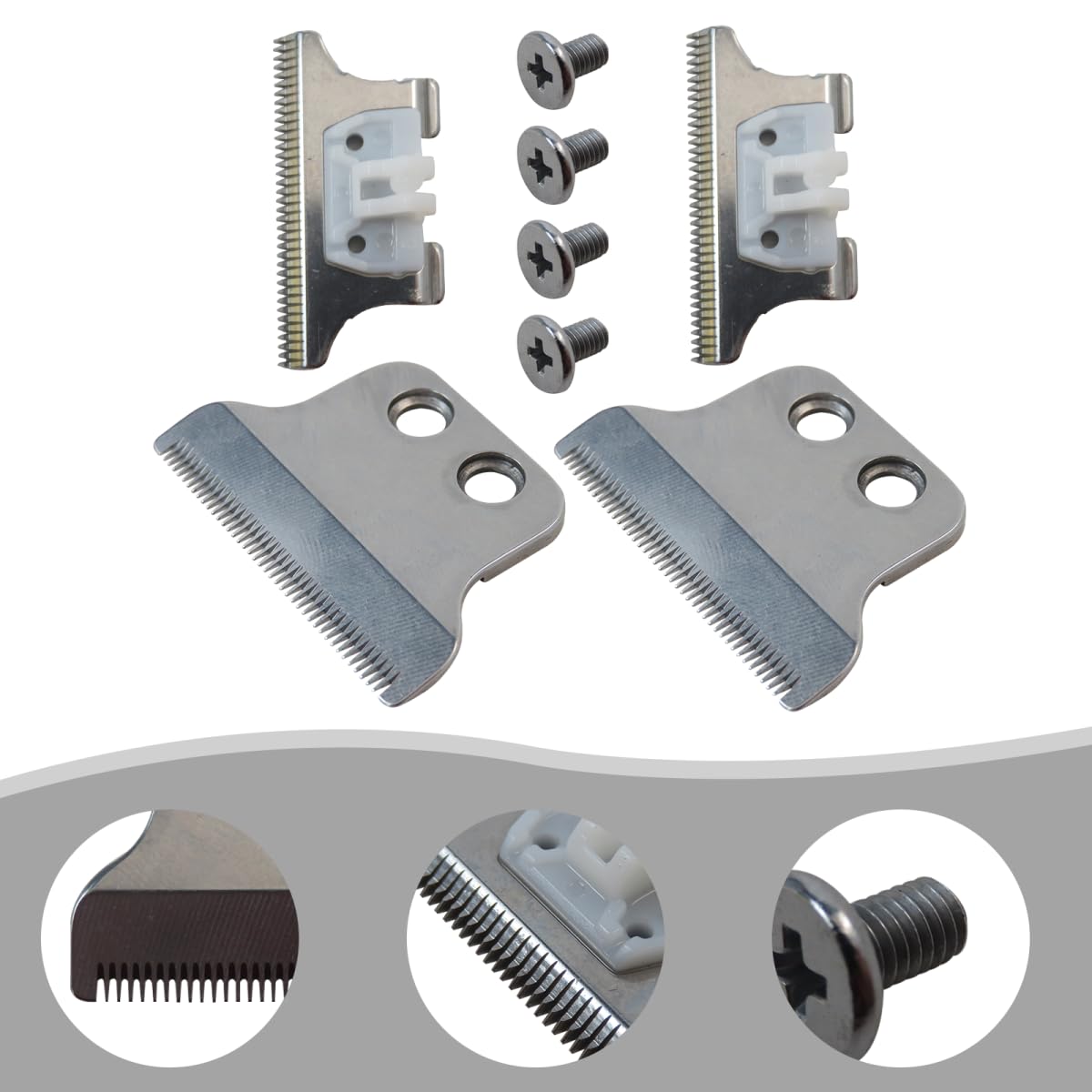 Gxcdizx Trimmer Blades Set for Wahl 5 Star Series Detailer (8081) Cordless Detailer LI (8171) T*Wide Blade Replacement