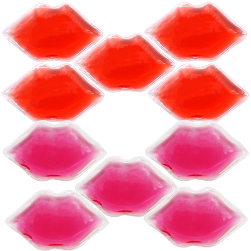 Lip Shaped Ice Pack for Post-Procedure Swelling & Bruising,Reusable Gel Cold Compress for Soothing Relief After Lip Filler,Injections,Small & Flexible for Face & Eyes