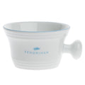 Fendrihan Porcelain Shaving Mug for Lathering, Hand-Painted Rim (Light Blue)