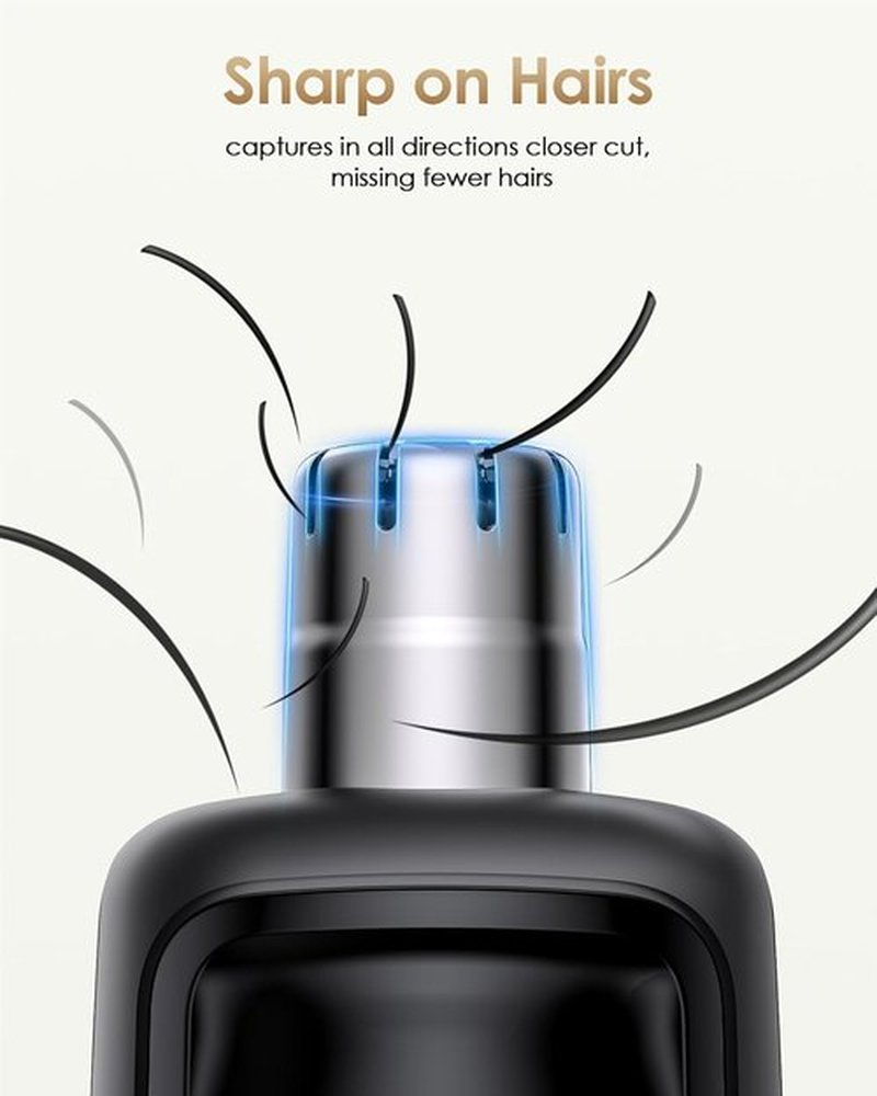 Skiennix Nose and Ear Blade Replacement Head - Waterproof, Rust Resistant Stainless Steel | 360° Precision Cleaning