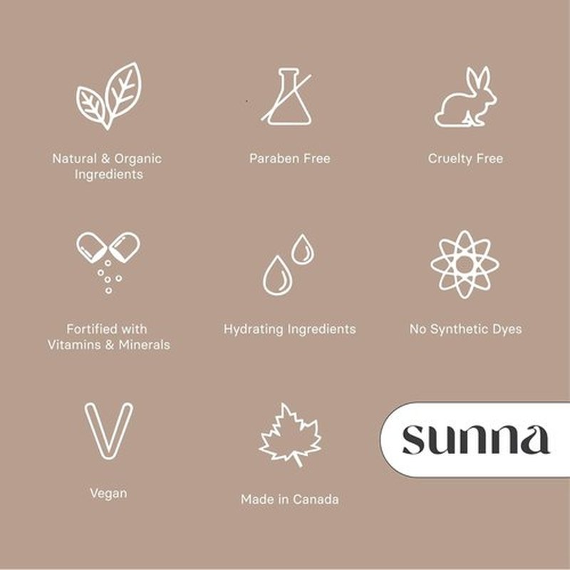 SunnaTan Gradual Self Tanning Lotion - Hydrating Formula with Hyaluronic Acid & Jojoba - Organic Ingredients for a Natural Tan (Medium/Dark, 236 ml)