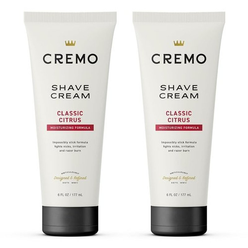Cremo Shaving Cream for Men - Ultra-Slick Formula Fights Nicks & Razor Burn | 6 Fl Oz (2 Pack)