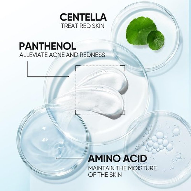 SKINTIFIC Panthenol Gentle Foaming Facial Cleanser | Daily Oil Control Face Wash, Soothes Troubled Skin, Amino Acid + Ceramide, Balances Skin Barrier, Smooth & Refreshed Complexion(120ml)