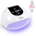 NXJ INFILILA Cordless Nail Lamp, Rechargeable UV Light for Gel Nails, 268W Fast Curing Wireless Nail Dryer with 36Pcs Lamp Beads for Hands & Feet, Professional Quick Dry for Salon & Home